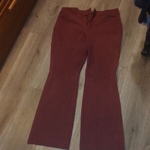 Women's Burgundy Jeans False back Pockets